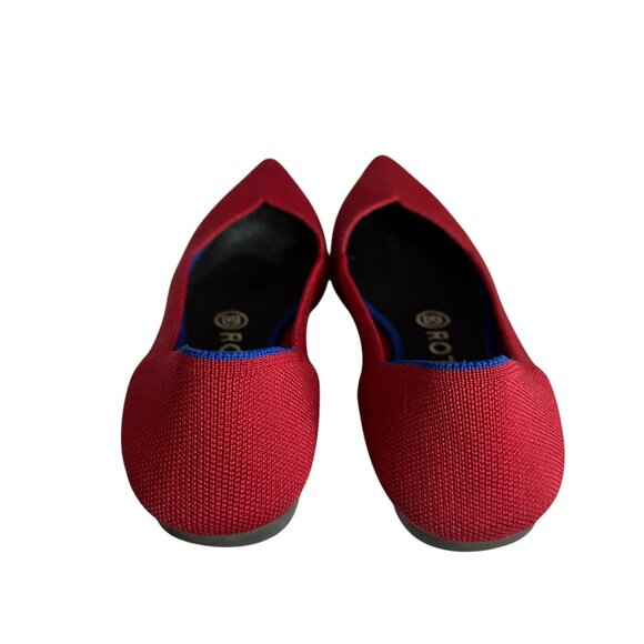 Rothy's The Point Red Flats Comfort Removable Insoles Washable Size 8 Women's - Picture 6 of 14